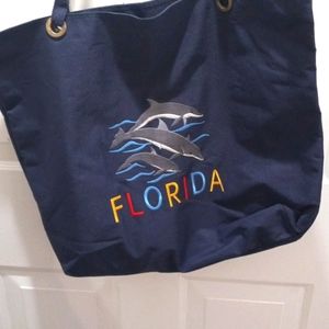 Florida Dophin Tote. Lg
